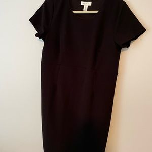 Black waffle like pattern Motherhood Maternity Dress size XL